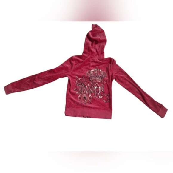 Juicy Couture Velour Terry Y2K Vintage Hoodie - Picture 2 of 12